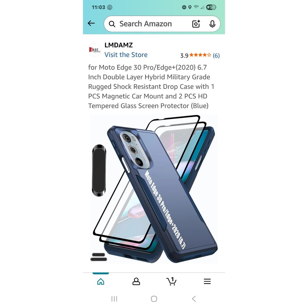 Navy blue Phone case for Moto Edge 30